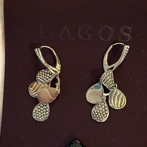 LAGOS Silver Teardrop Cluster Earrings